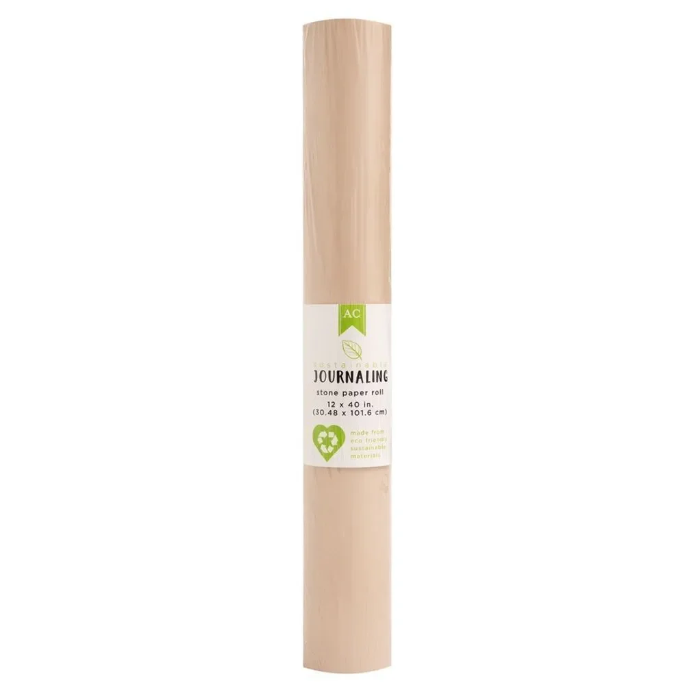 AC Sustainable Journaling Stone Paper Roll 12 X 40 in ***NEW‎ IN PLASTIC***